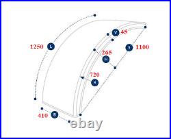 2 x DOMAR Garde-boue en plastique 41/110 cm véhicules utilitaires, TRACTEURS