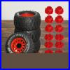 4 Pièces Pneus RC avec Moyeux Traction Pneus de Monster Truck RC Grand Diamètre