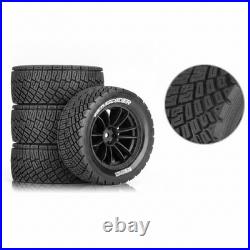 4 Pièces Pneus de Voiture RC Échelle 1/10 Pneus de Rallye RC Coupleur 12 Mm