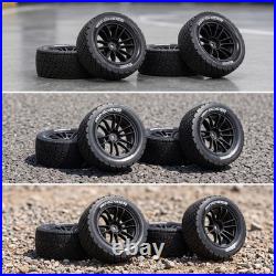 4 Pièces Pneus de Voiture RC Échelle 1/10 Pneus de Rallye RC Coupleur 12 Mm