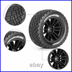 4 Pièces Pneus de Voiture RC Échelle 1/10 Pneus de Rallye RC Coupleur 12 Mm