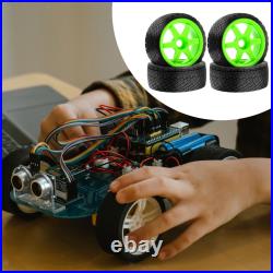 4 pneus RC pour voitures RC 1/7 et 1/8, pièces détachées, trou central de 12