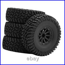 4 pneus pour chenilles télécommandées 1/10, pièces détachées pour modèles