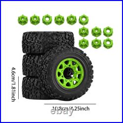 4 roues et pneus pour camion RC 1/10 Pièces détachées robustes et durables