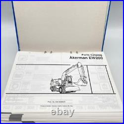 Akerman Pelle sur Pneus EW200 Liste Pièces Détachées Catalogue Réparation 1999