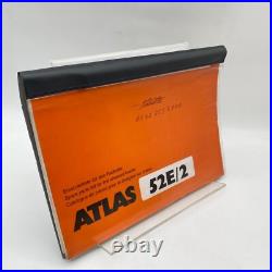 Atlas Chargeur Sur Pneus 52E/2 Liste De Pièces Détachées 1996 Atlas Chargeur Sur Pneus 52E/2 Liste De Pièces Détachées 1996