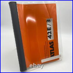 Atlas / Chargeuse Sur Pneus / 42E/3 / Liste De Pièces Détachées / 1998