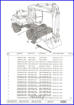 Atlas Pelle sur Pneus 1304 M Série 136 Liste Pièces Détachées Catalogue de 1991 Atlas Pelle sur Pneus 1304 M Série 136 Liste Pièces Détachées Catalogue de 1991