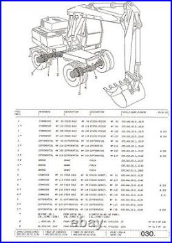 Atlas Pelle sur Pneus 1304 M Série 136 Liste Pièces Détachées Catalogue de 1991