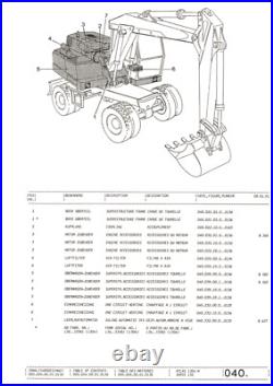 Atlas Pelle sur Pneus 1304 M Série 136 Liste Pièces Détachées Catalogue de 1991 Atlas Pelle sur Pneus 1304 M Série 136 Liste Pièces Détachées Catalogue de 1991