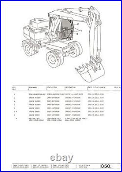 Atlas Pelle sur Pneus 1304 M Série 136 Liste Pièces Détachées Catalogue de 1991