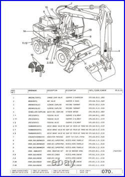 Atlas Pelle sur Pneus 1304 M Série 136 Liste Pièces Détachées Catalogue de 1991 Atlas Pelle sur Pneus 1304 M Série 136 Liste Pièces Détachées Catalogue de 1991