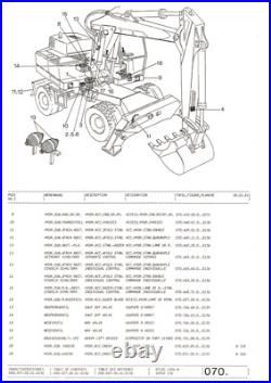 Atlas Pelle sur Pneus 1304 M Série 136 Liste Pièces Détachées Catalogue de 1991