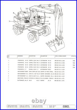 Atlas Pelle sur Pneus 1304 M Série 136 Liste Pièces Détachées Catalogue de 1991 Atlas Pelle sur Pneus 1304 M Série 136 Liste Pièces Détachées Catalogue de 1991
