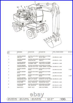 Atlas Pelle sur Pneus 1304 M Série 136 Liste Pièces Détachées Catalogue de 1991 Atlas Pelle sur Pneus 1304 M Série 136 Liste Pièces Détachées Catalogue de 1991