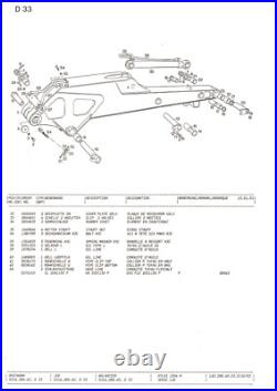 Atlas Pelle sur Pneus 1304 M Série 136 Liste Pièces Détachées Catalogue de 1991