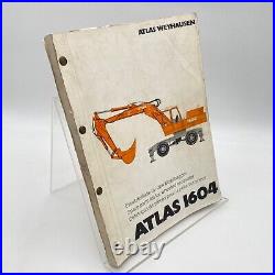 Atlas / Pelle sur Pneus / 1604 /Liste Pièces Détachées / 1988