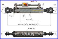 Barre de Poussée Hydraulique Cat. 1-1 (360-470 mm) avec Clapet