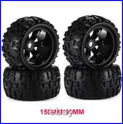 Ensemble de 4 ROUES JANTES PNEUS de monster truck 1/8