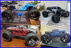 Ensemble de 4 ROUES JANTES PNEUS de monster truck 1/8