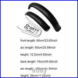 Garde-boue pour vélo à gros pneus, vélo de neige, pièces détachées et