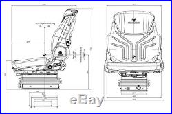 Grammer COMPACTO Basic W msg83 / Siège de tracteur machines construction