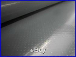 Lkw Bâche Recouvrement PVC Feuille 2,70 Mètres 680 Taille / M ² Gris Anthracite