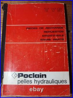 POCLAIN TYS à pneus tys catalogue pièces détachées