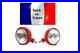 Paire phares complet rouge Horizontal Verre avec Logo Tracteur G et D