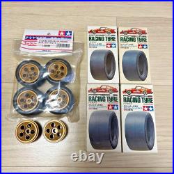 Pièces détachées pneus Porsche Turb Slick Tamiya 1/12 pour 2 voitures