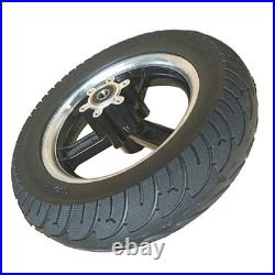 Pneu Pratique Solide Noir Frein Caoutchouc Pièces Détachées Roue Pneu 10 Pouc