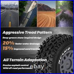 Pneus Pré-collés pour Arrma 1/16 Mojave Grom Bleu Pièces Détachées Lot de 4