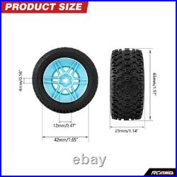 Pneus Pré-collés pour Arrma 1/16 Mojave Grom Bleu Pièces Détachées Lot de 4