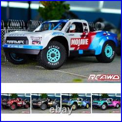 Pneus Pré-collés pour Arrma 1/16 Mojave Grom Bleu Pièces Détachées Lot de 4