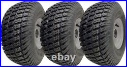 Roues de tondeuse à gazon 15x6.00-6, moyeu de 65 mm, pneu monté sur jante, roule