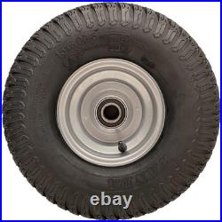 Roues de tondeuse à gazon 15x6.00-6, moyeu de 65 mm, pneu monté sur jante, roule