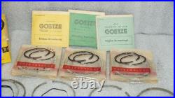 Segments de pistons neufs d'origine GOETZE pour Peugeot 203 côte +0.020