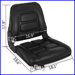 Siège Cuve Monobloc En PVC Noir - 470 Mm De Large - Pour Tracteur, Tondeuse, Chariot élévateur - Installation Facile