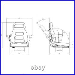 Siège de Tracteur Chariot Élévateur Sitzoberteil Complet Pour Gammer LS95H/90AR