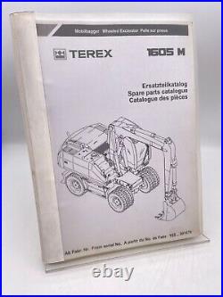 Terex / Pelle sur Pneus / 1605 M / Liste Pièces Détachées / Catalogue de