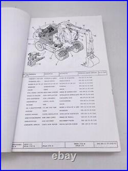 Terex / Pelle sur Pneus / 1705 M / Liste Pièces Détachées / Catalogue de