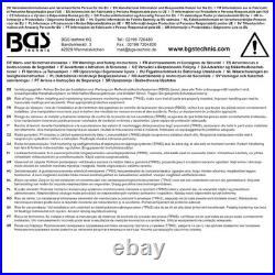 Tournevis Dynamométrique BGS 1 à 8 Nm avec douilles et embouts pour valve TPMS