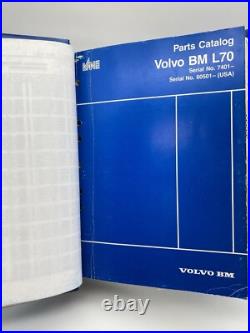 Volvo BM Chargeur Sur Pneus L70 Liste Des Pièces Détachées Catalogue Des Pièces